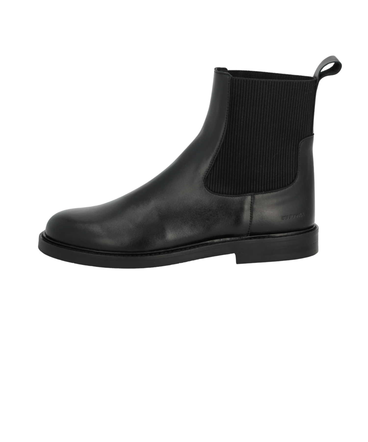 Angulus - Sort støvle til dame med bred pasform