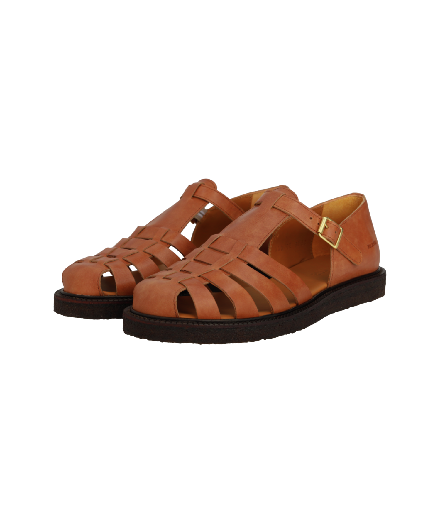 Angulus - Brun sandal med hælkappe