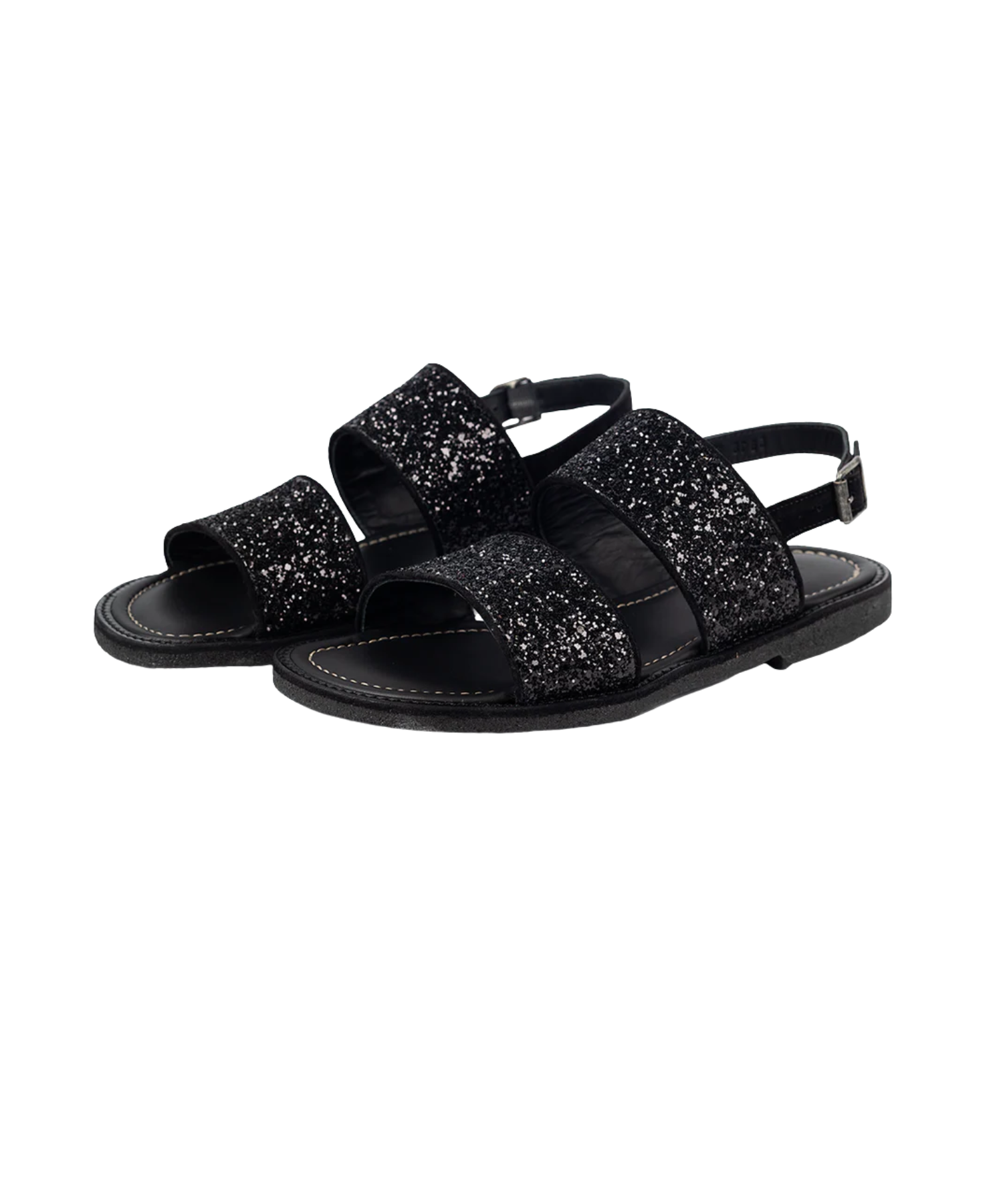 Angulus - Sort glimmer sandal
