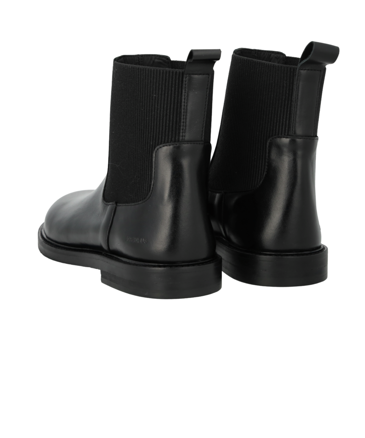 Angulus - Sort støvle til dame med bred pasform