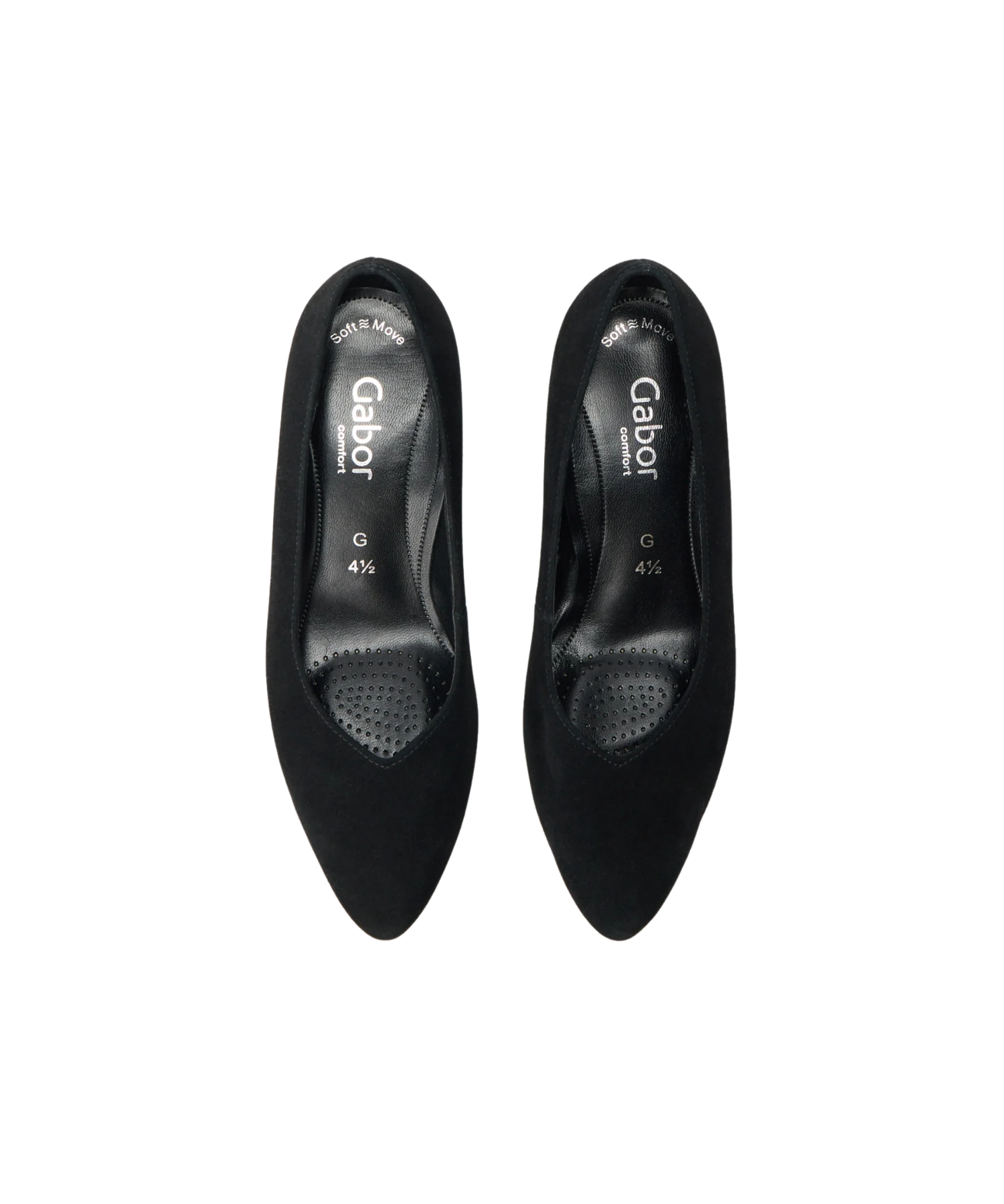 Gabor - Sort damepumps ekstra vidde