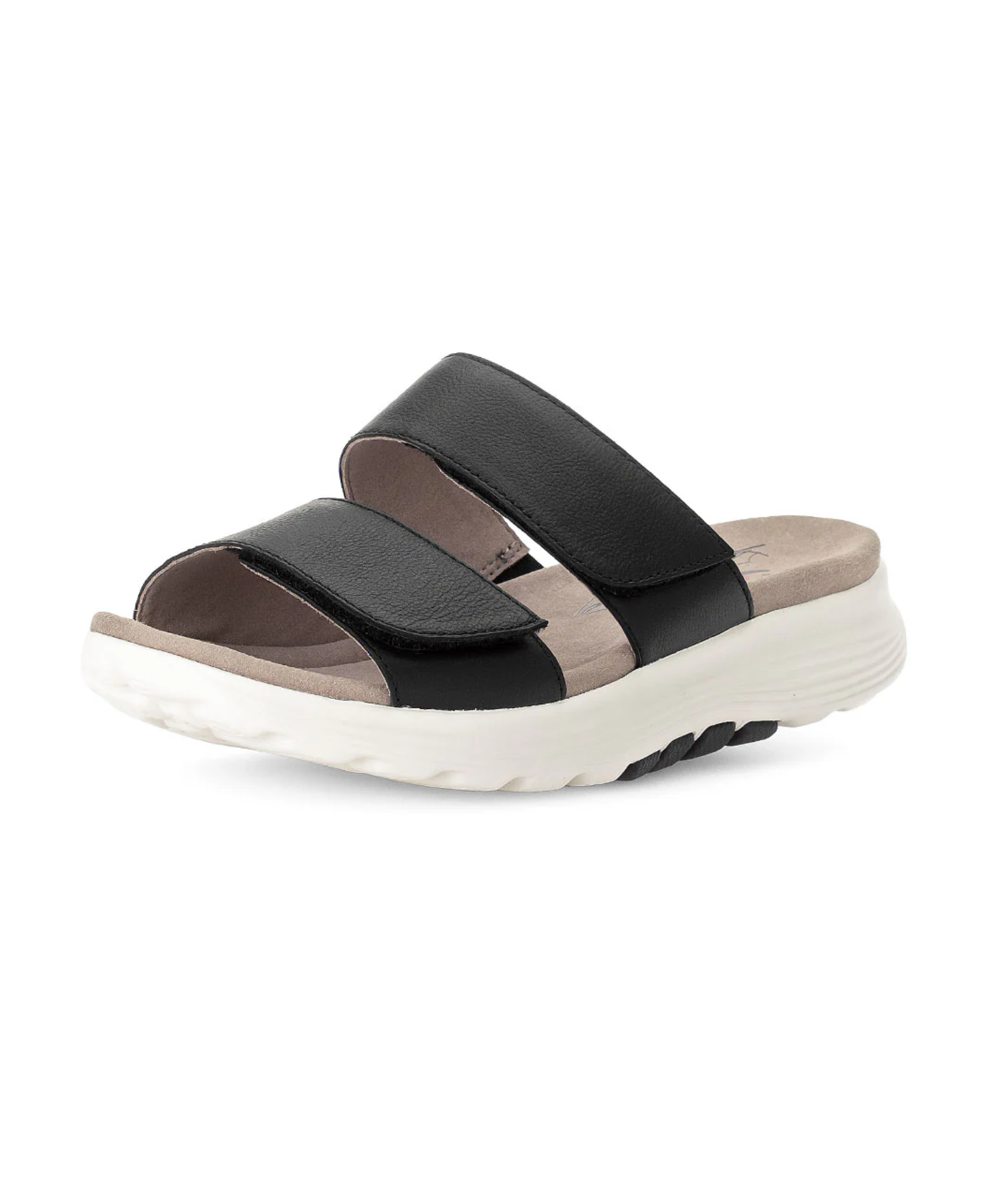 Gabor Rollingsoft - Sort slip-in damesandal