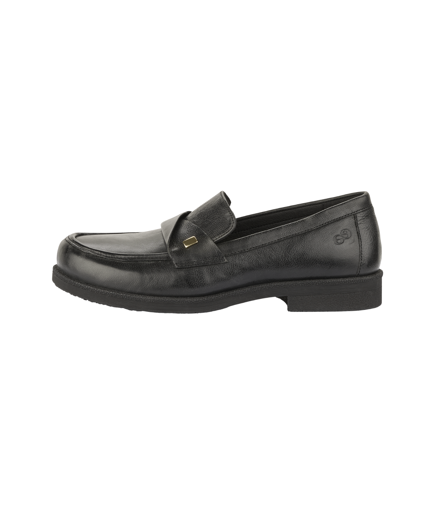Green Comfort - Sort læder dame loafers ekstra vidde