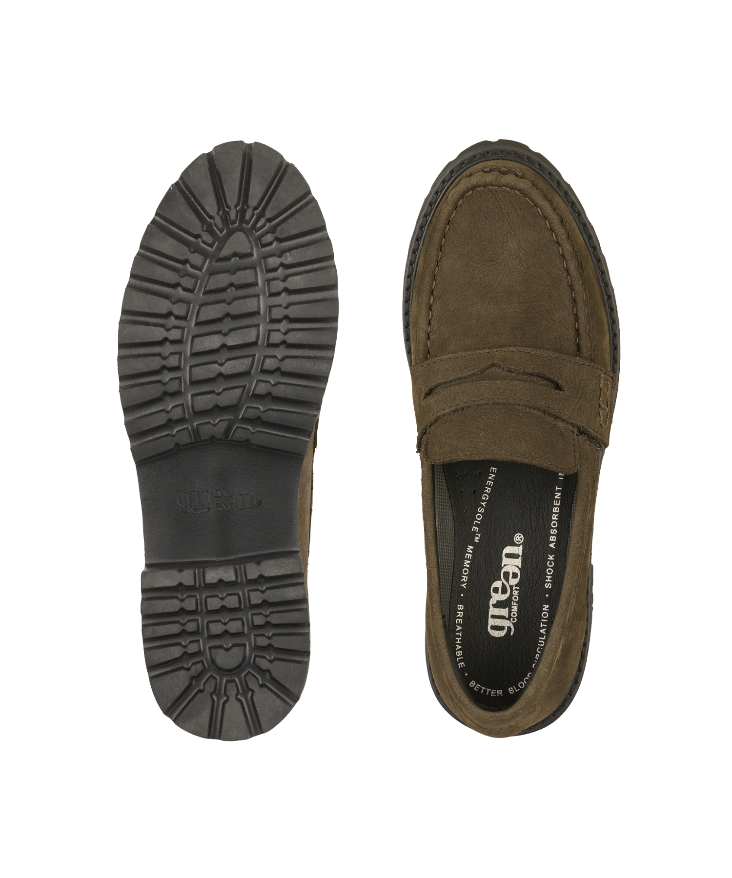 Green Comfort - Dame loafers