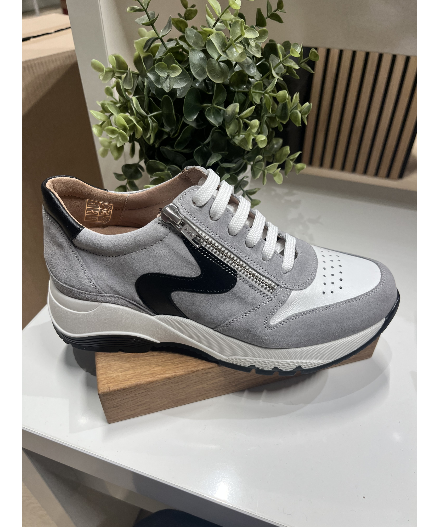 Pie Santo - Grå/sort sneakers Perla