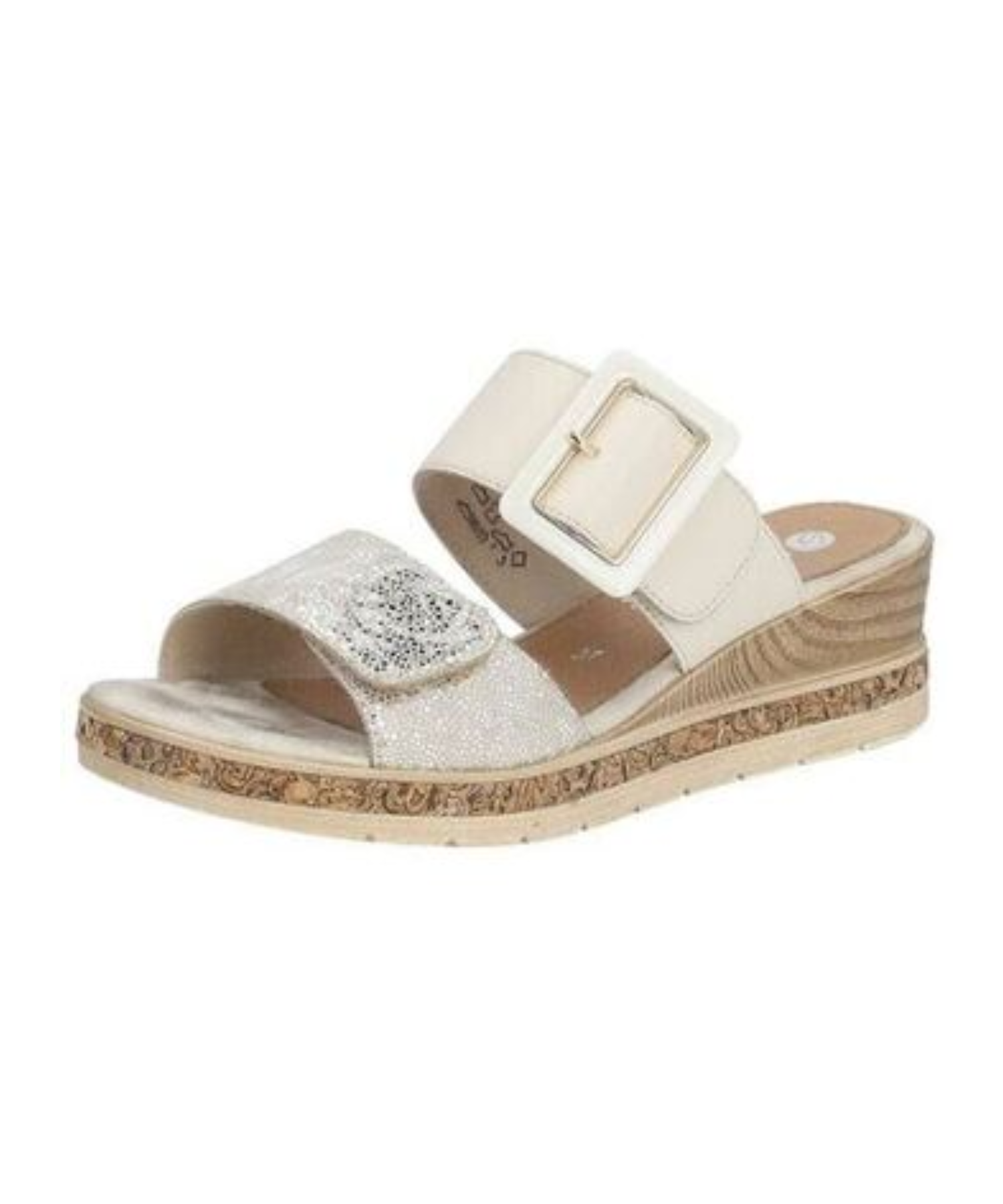 Remonte - Beige slip in damesandal