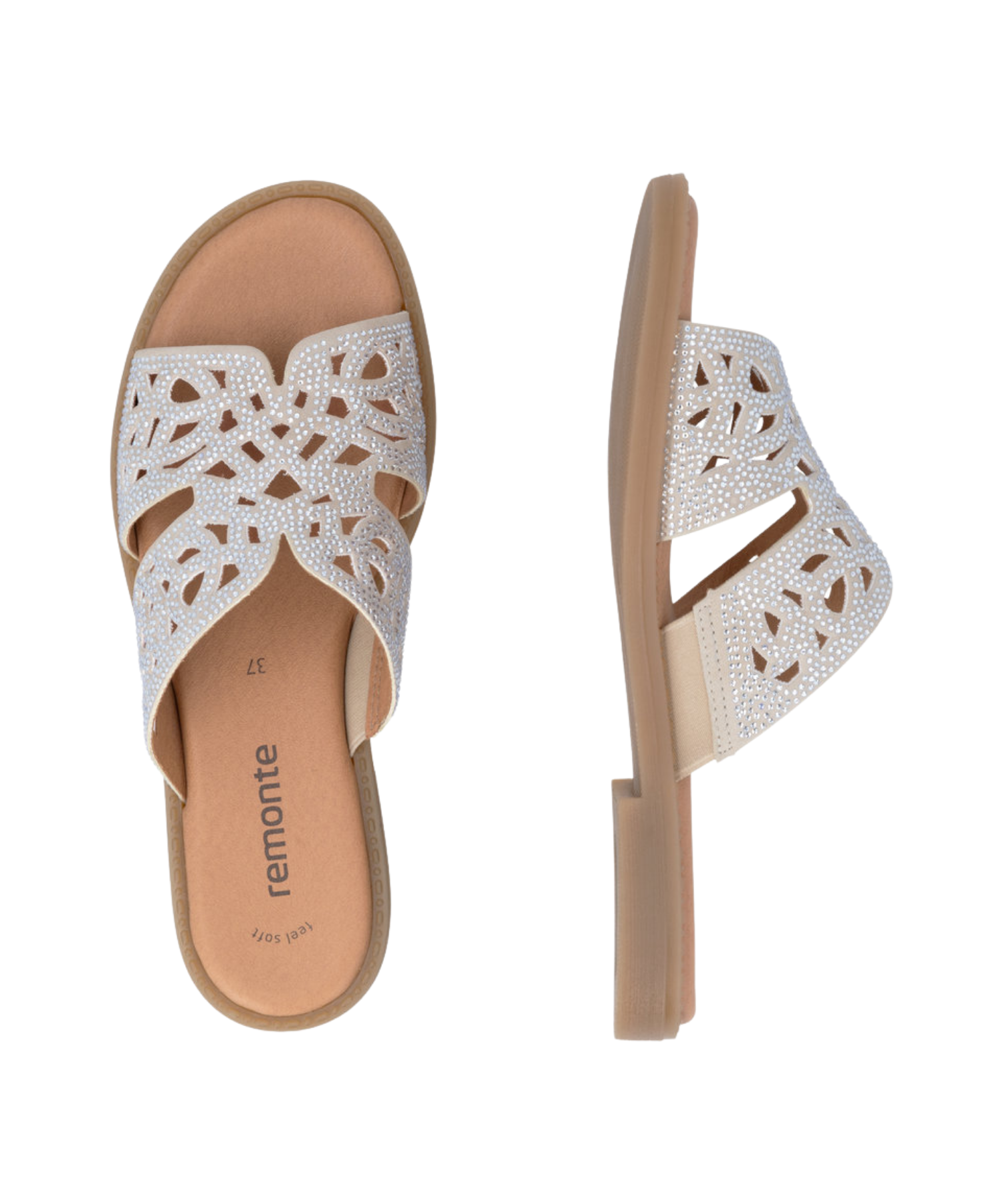 Remonte - Dame sandal med glimmer