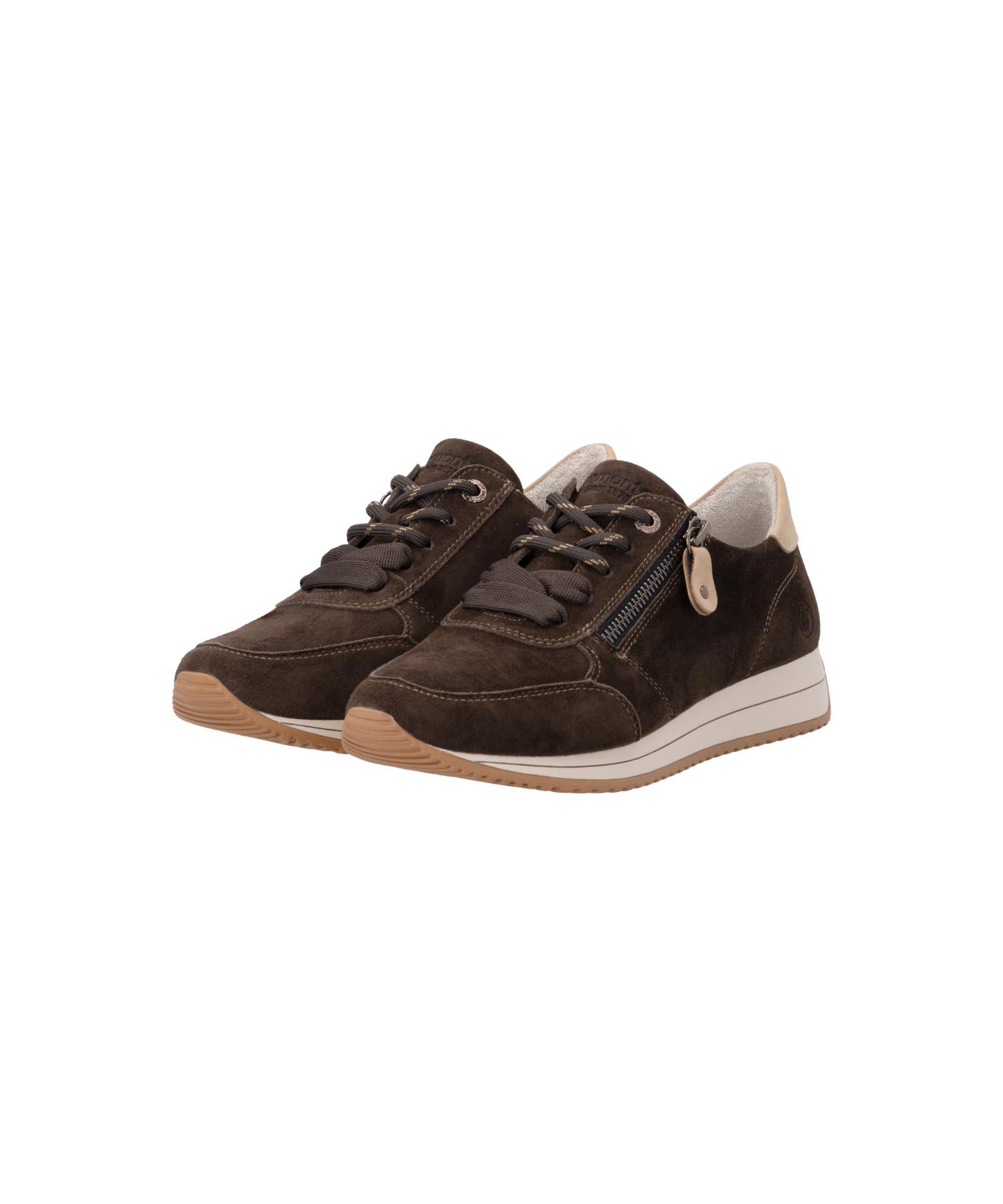 Remonte - Dame sneakers i ruskind