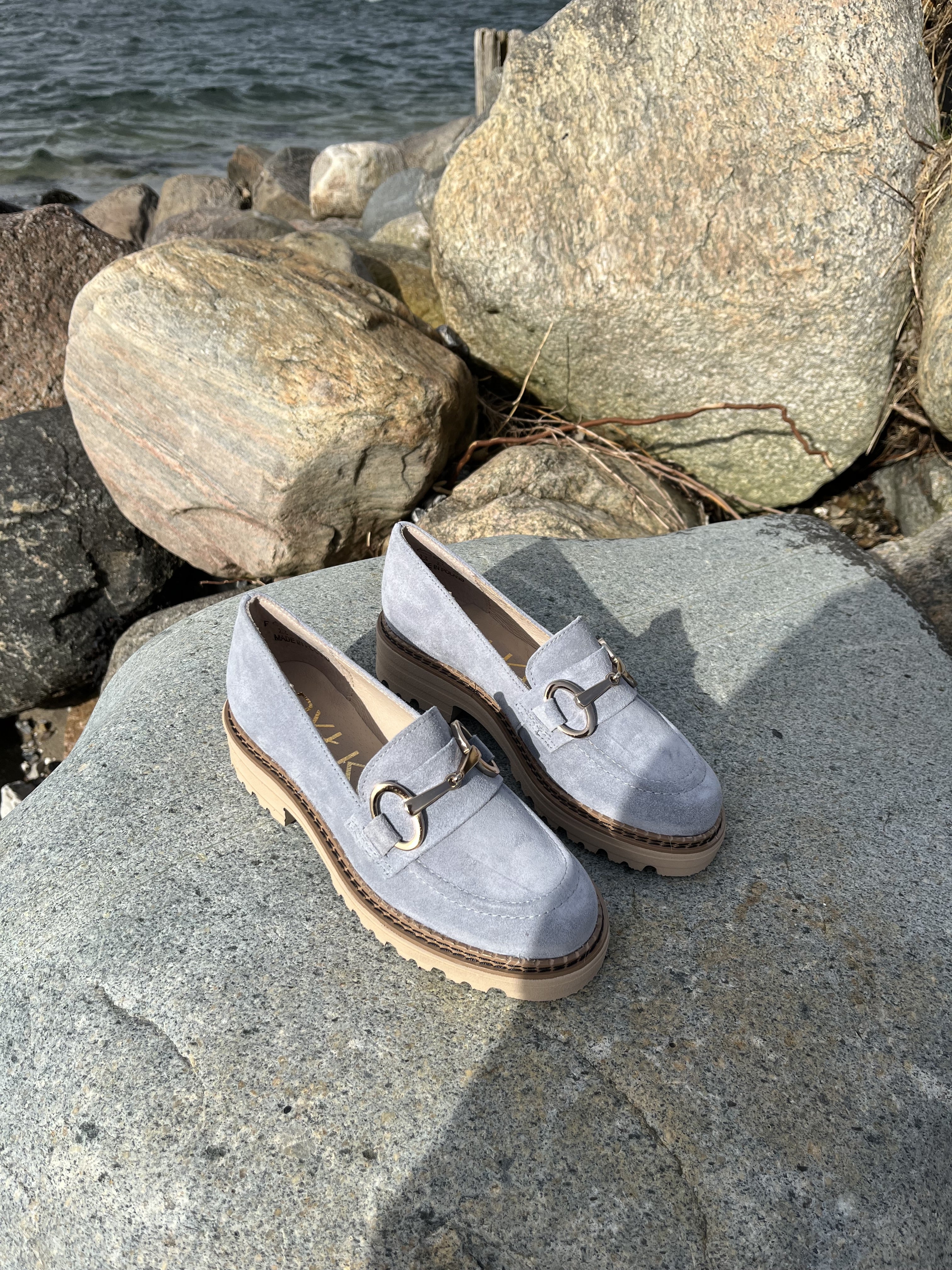 Rylko - Lyseblå loafers