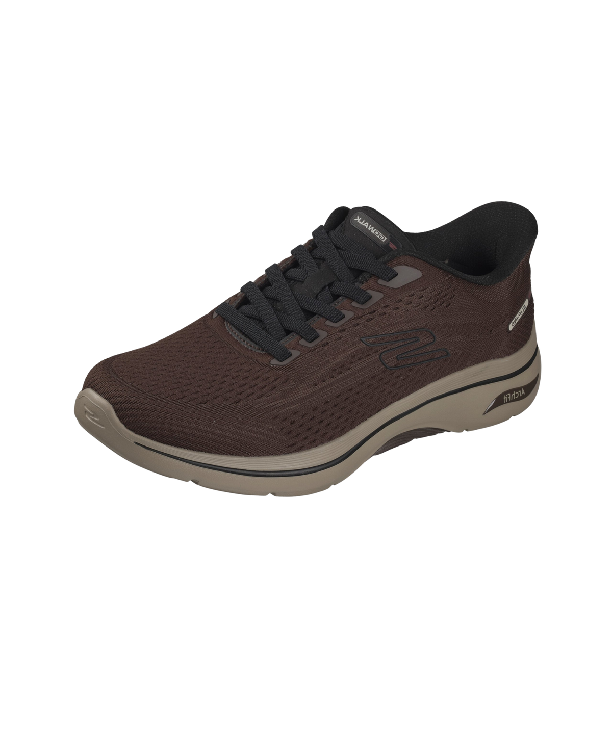Skechers - Brun herresneakers med arch fit