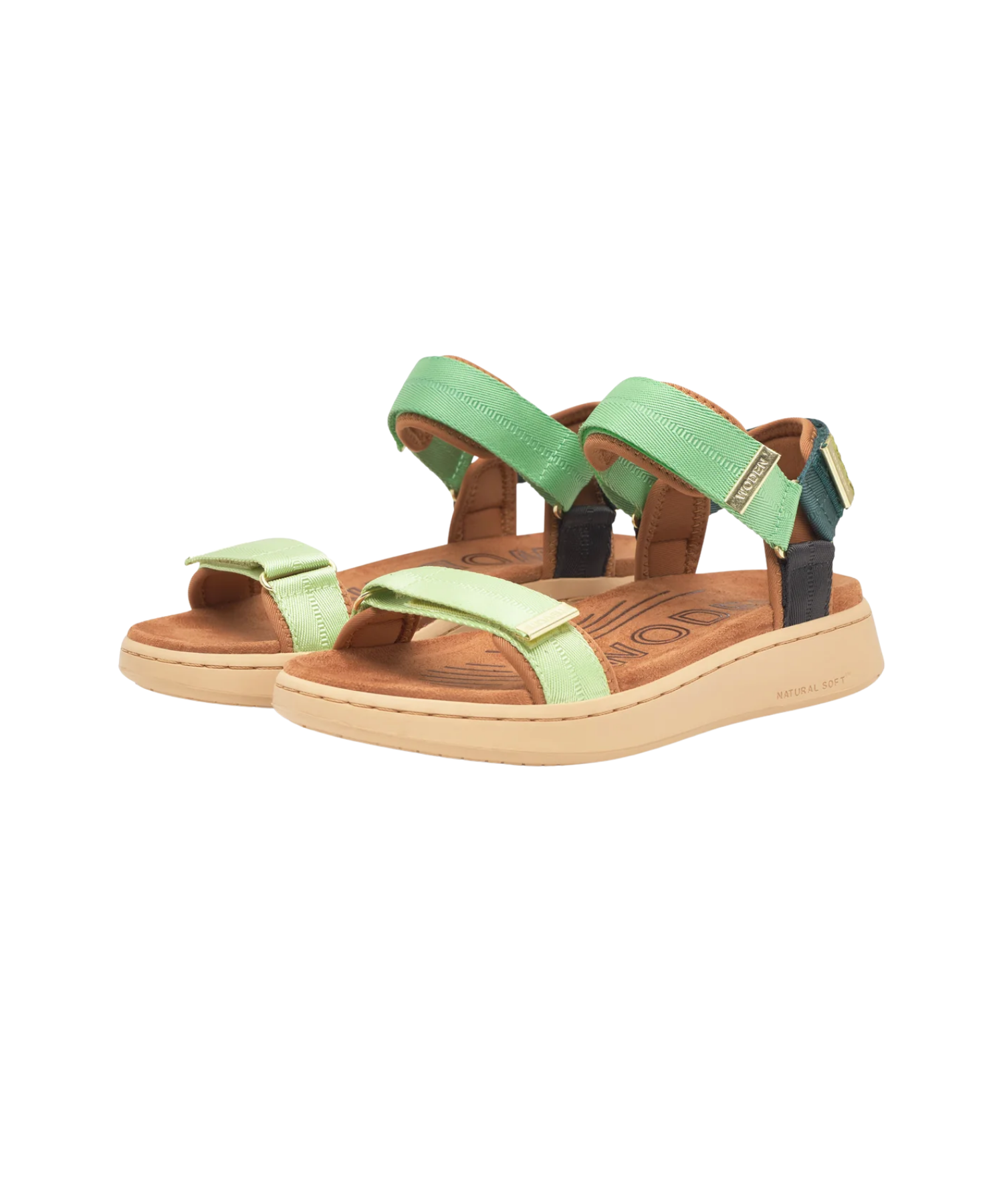 Woden - Dame sandal grøn