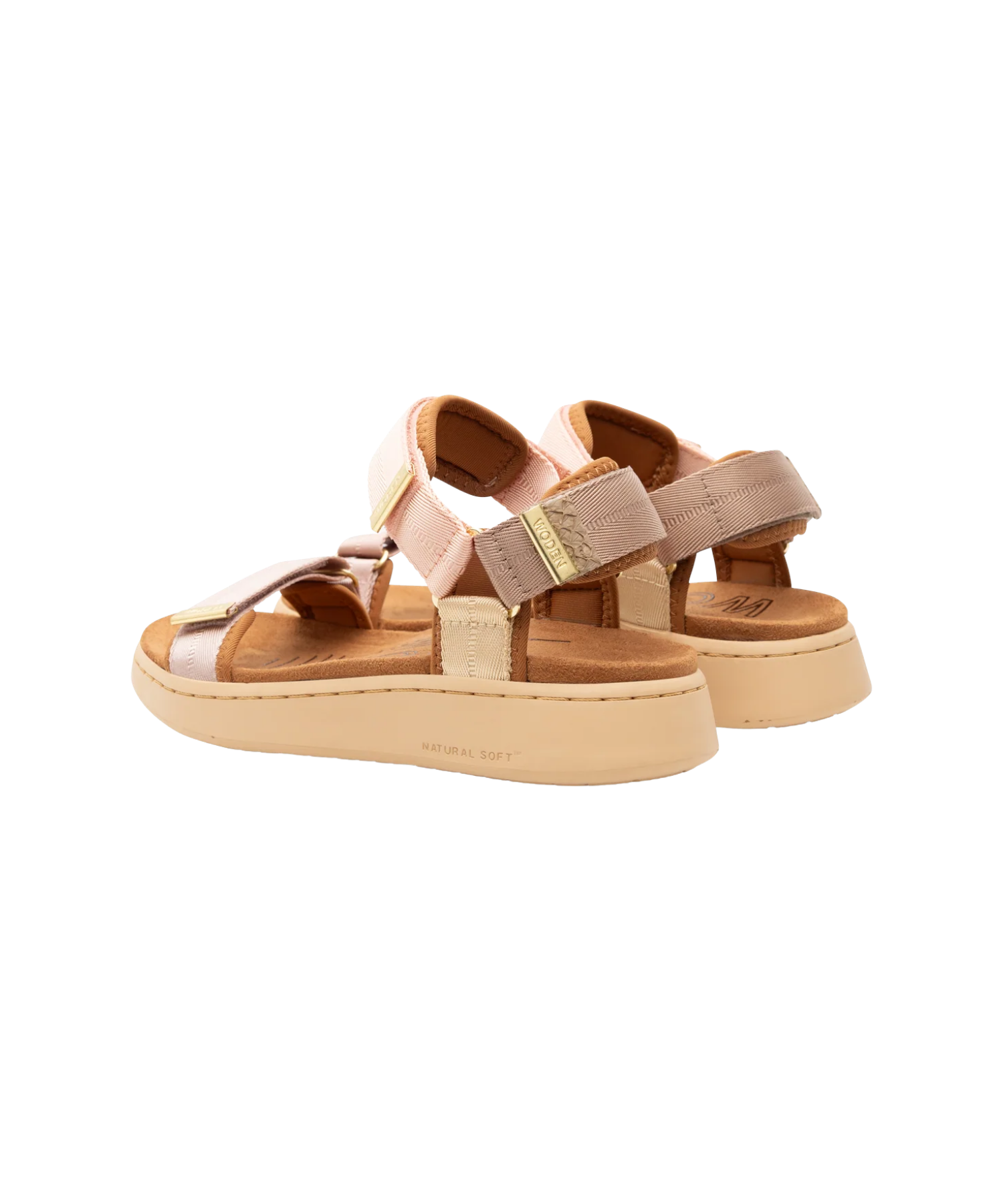 Woden - Dame sandal blush multi