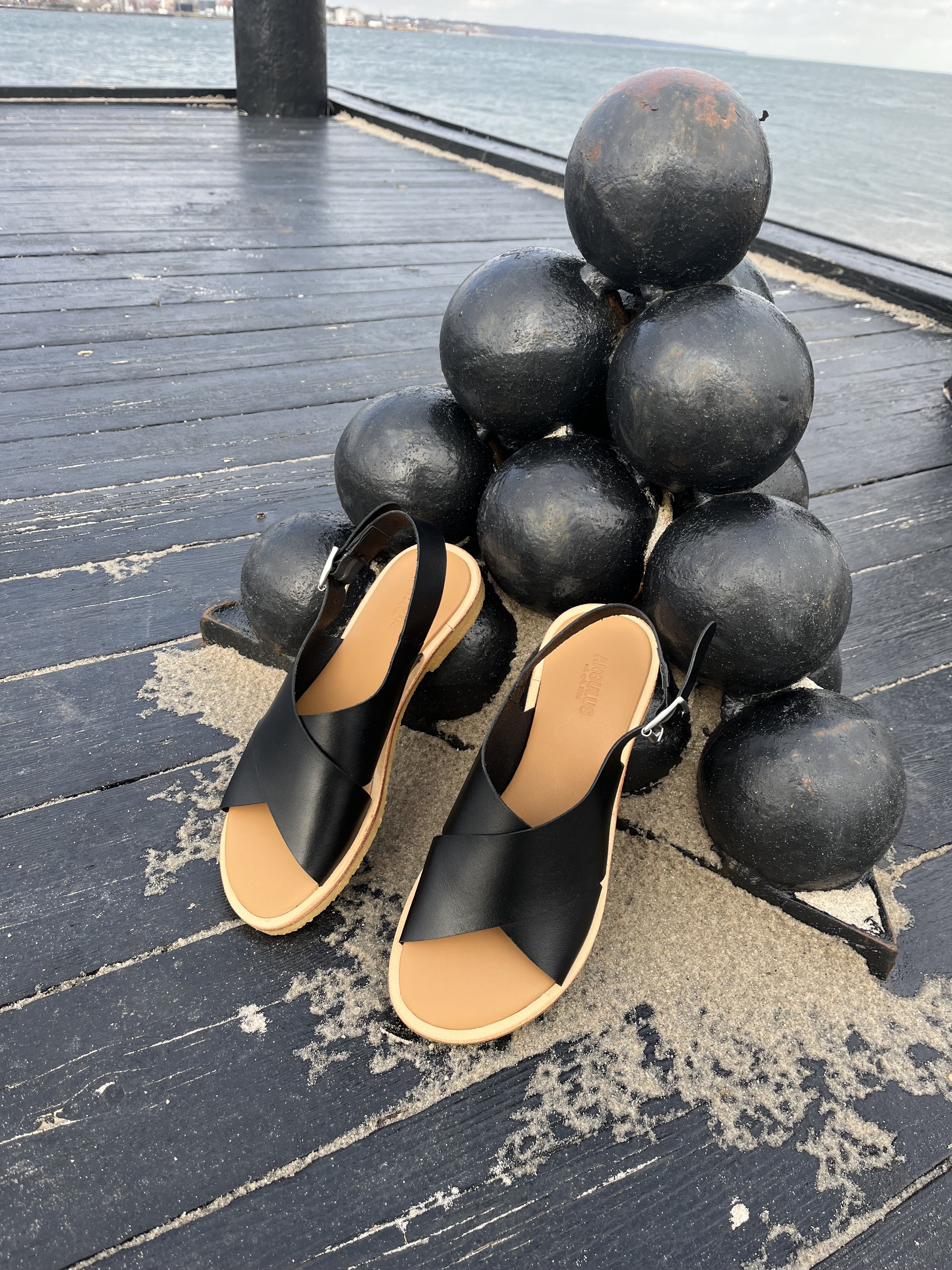 Angulus - Sort sandal