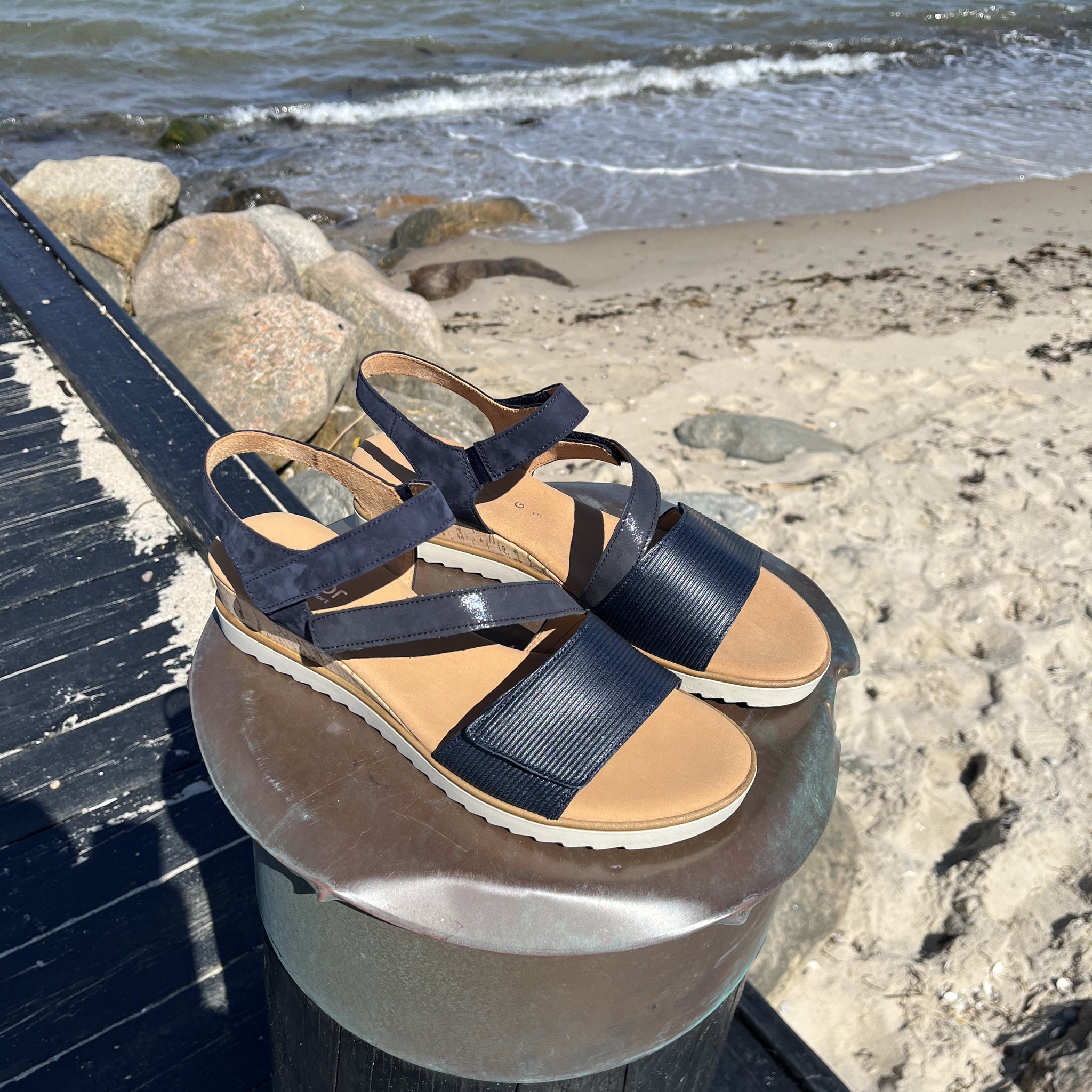 Gabor - Mørkeblå sandal
