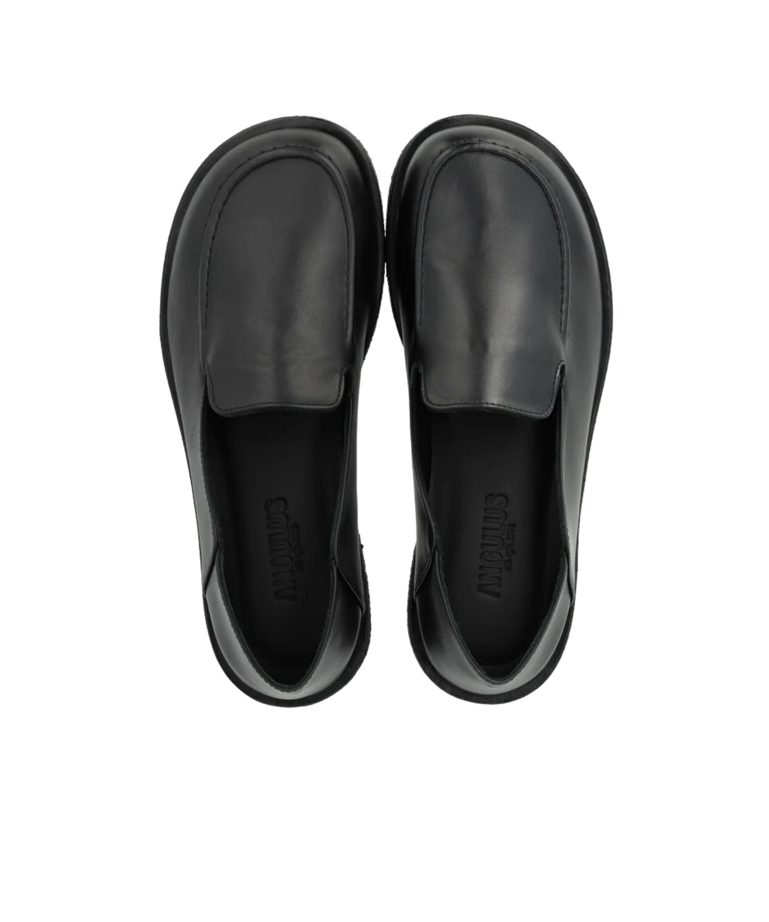 Angulus - Læder dame loafers med bred pasform