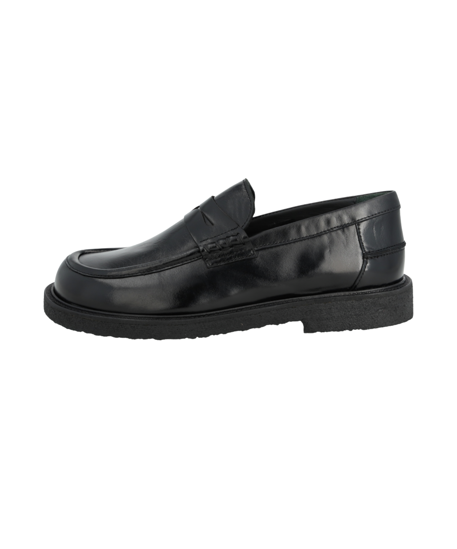 Angulus - Sort dame loafers bred pasform (PRE-ORDER) LEVERES I UGE 43-44