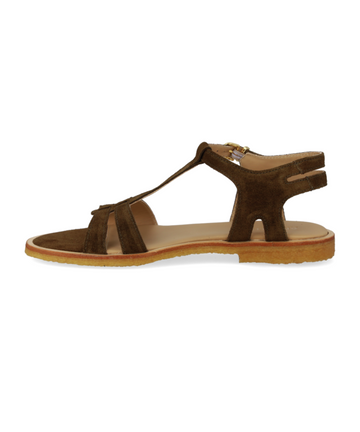 Angulus - Dark olive ruskind sandal