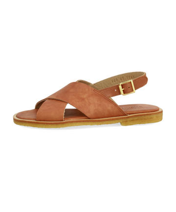 Angulus - Sort brun læder sandal