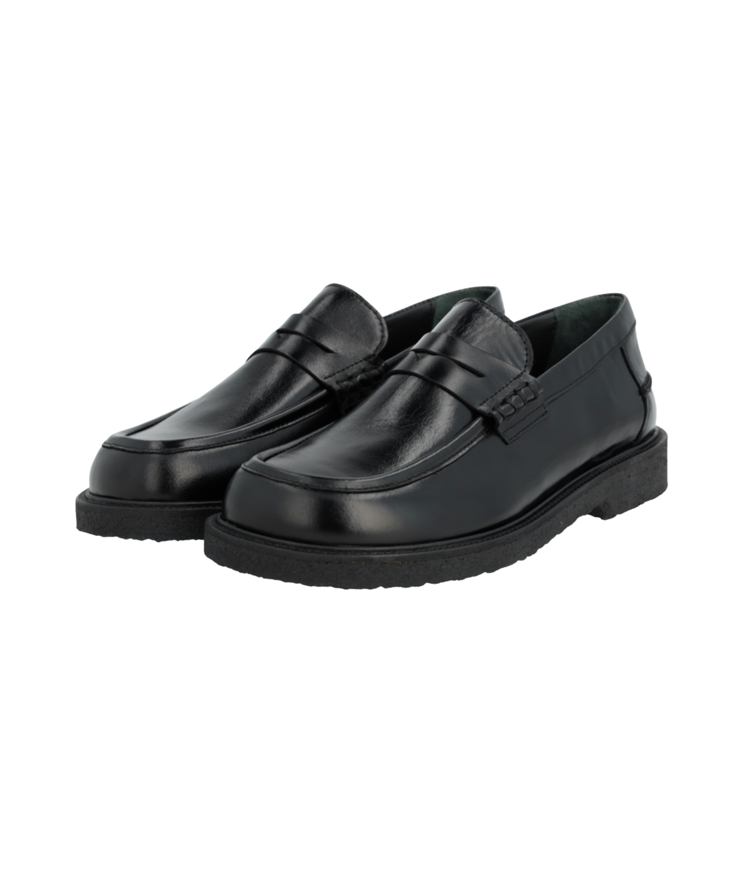 Angulus - Sort dame loafers bred pasform (PRE-ORDER) LEVERES I UGE 43-44