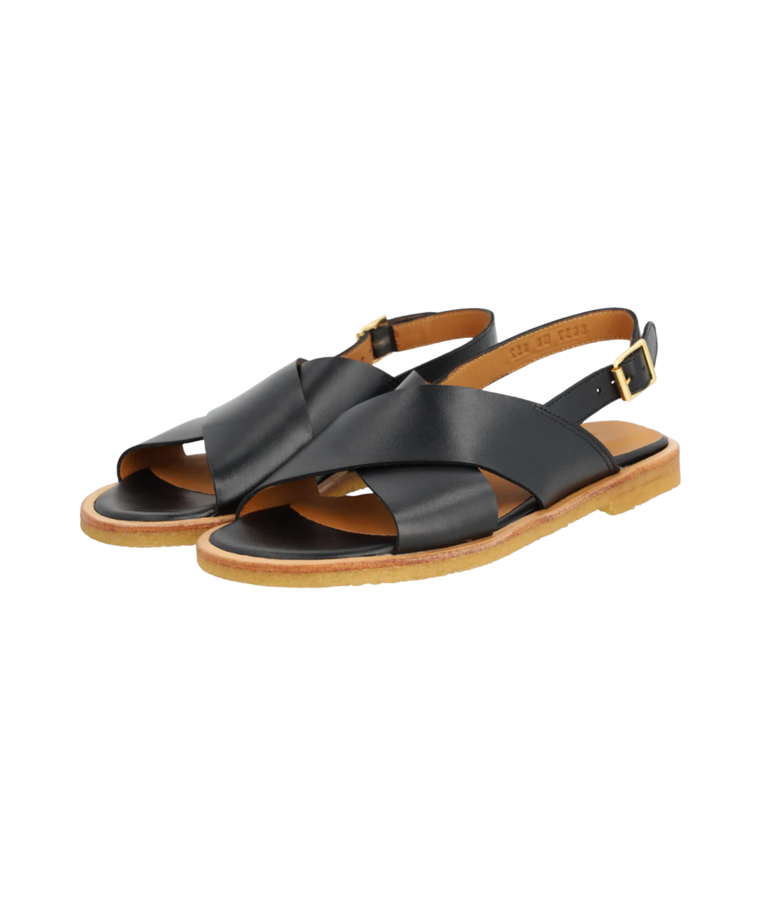 Angulus - Klassisk krydssandal sort