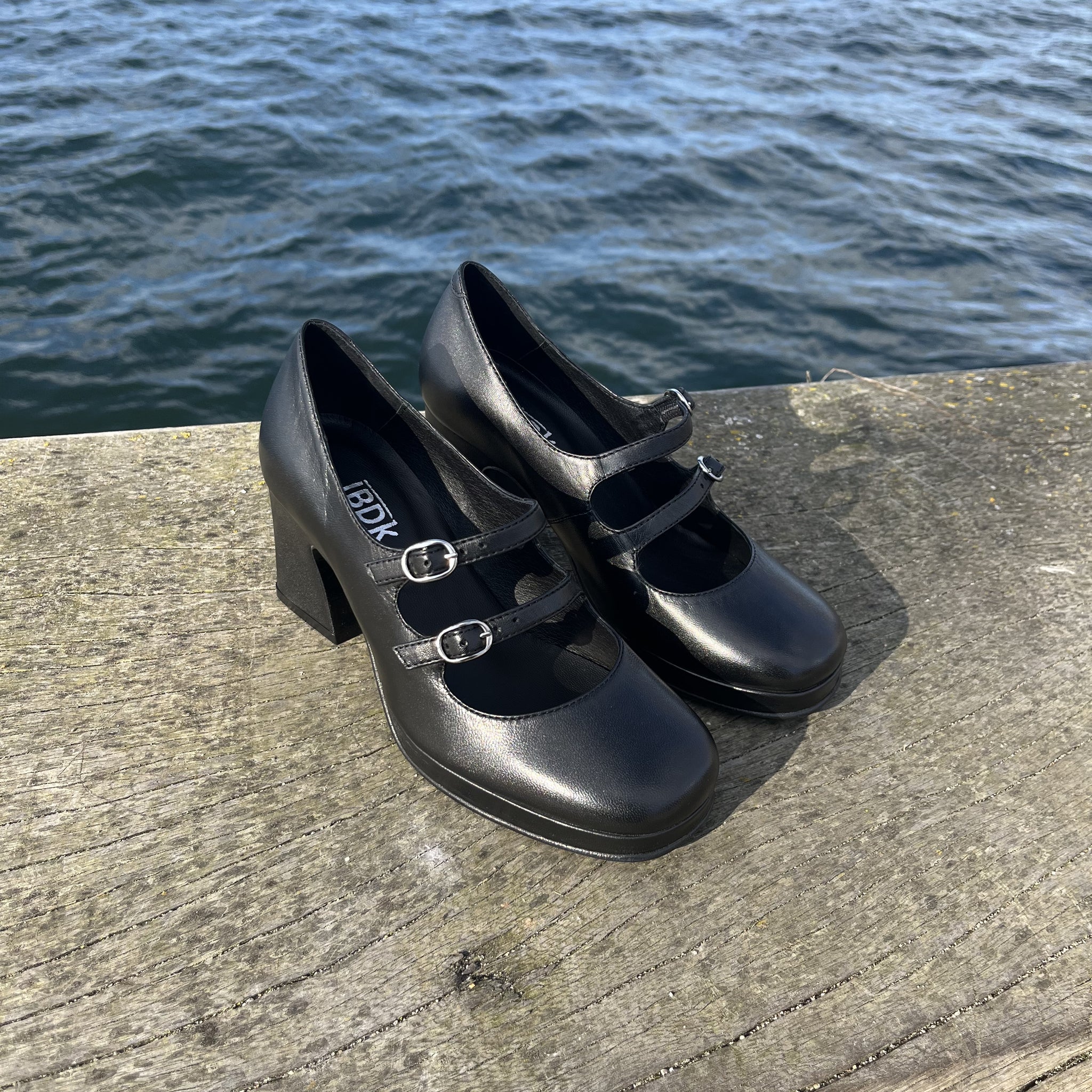 Lasse Balschmidt - Sort læder pumps