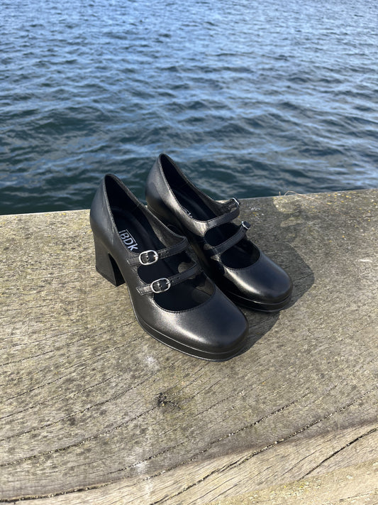 Lasse Balschmidt - Sort læder pumps
