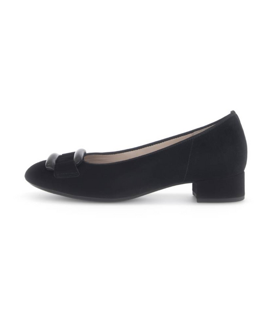 Gabor - Sort ruskind pumps