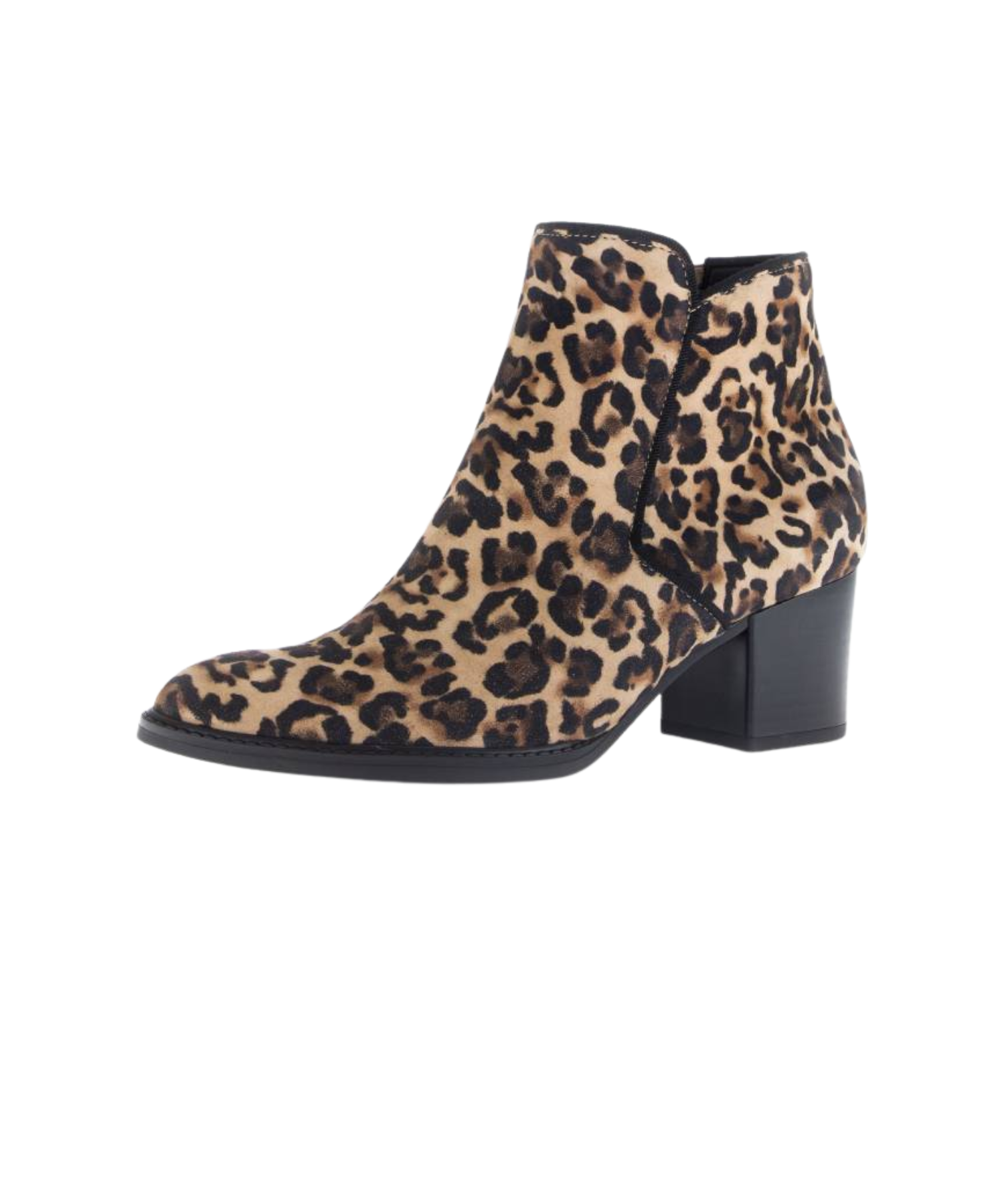 Gabor - Kort damestøvle med leopard i Vidde G