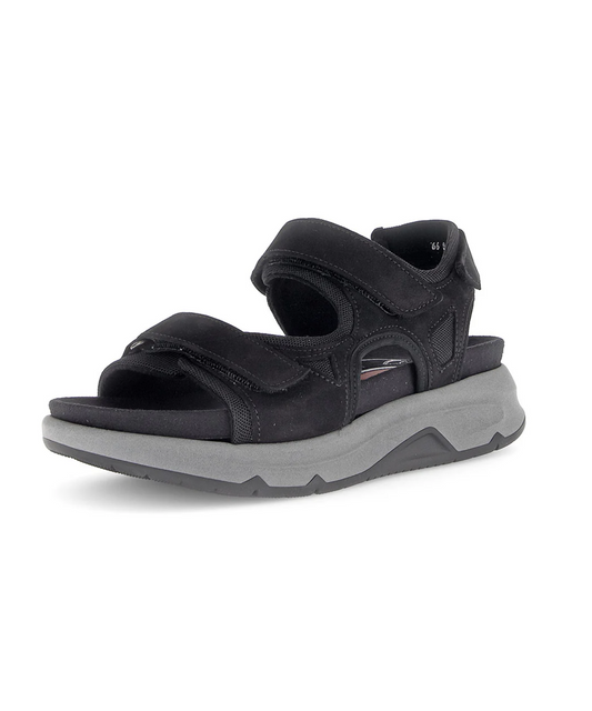 Gabor Rollingsoft - Sort damesandal