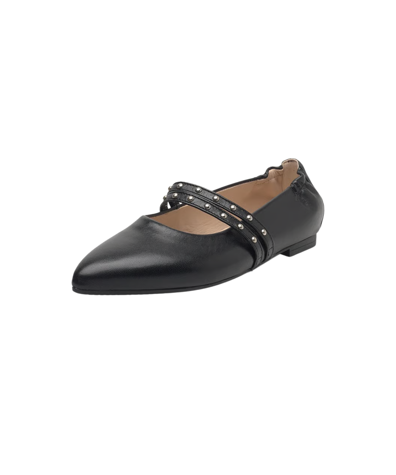 Gabor - Dame ballerina i sort skind