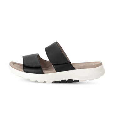 Gabor Rollingsoft - Sort slip-in damesandal