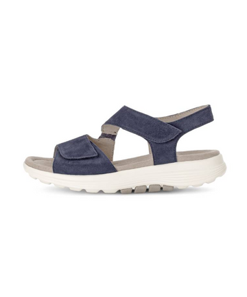 Gabor Rollingsoft - Blå sandal med velcro