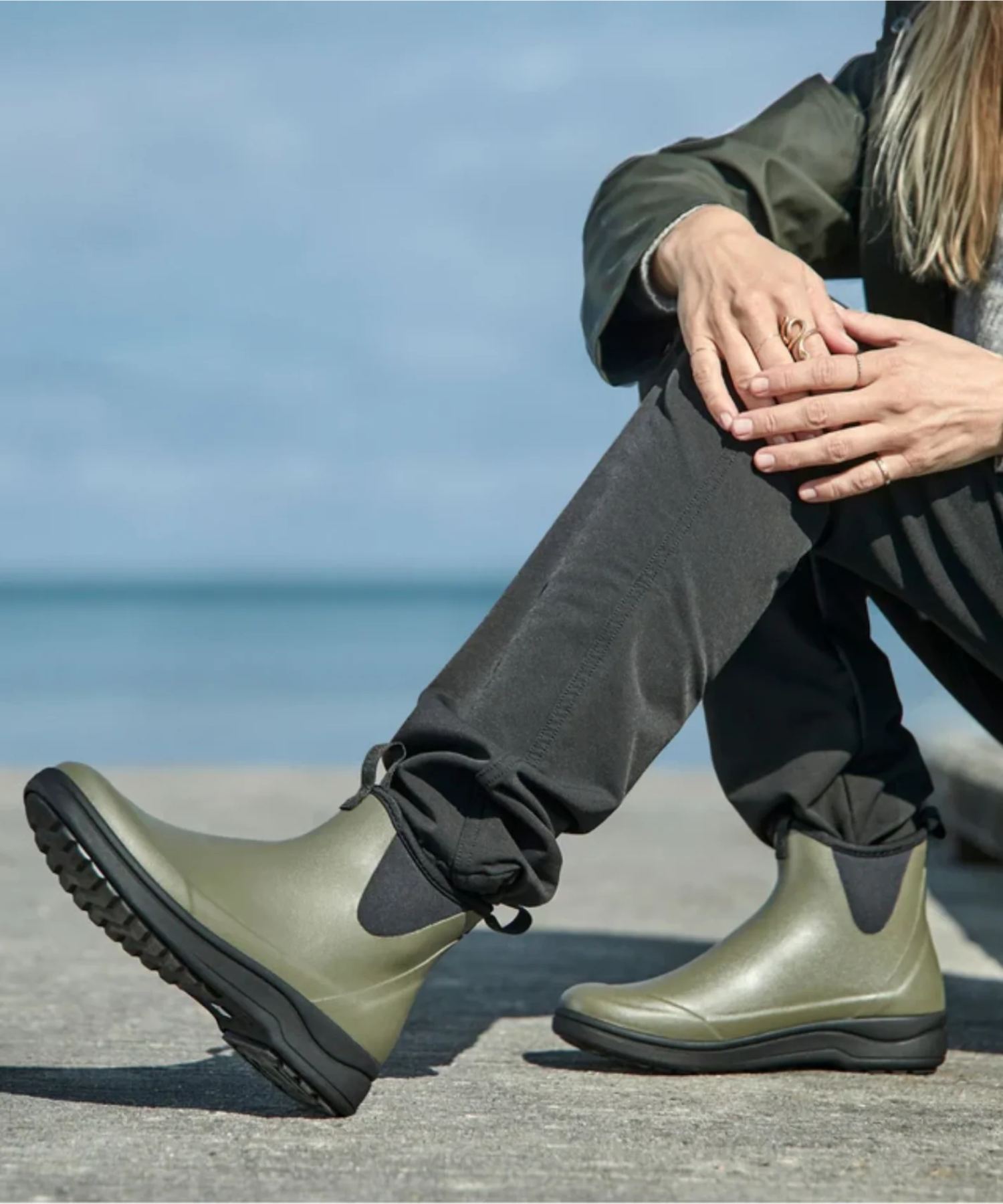 Green Comfort - Grøn dame gummistøvle