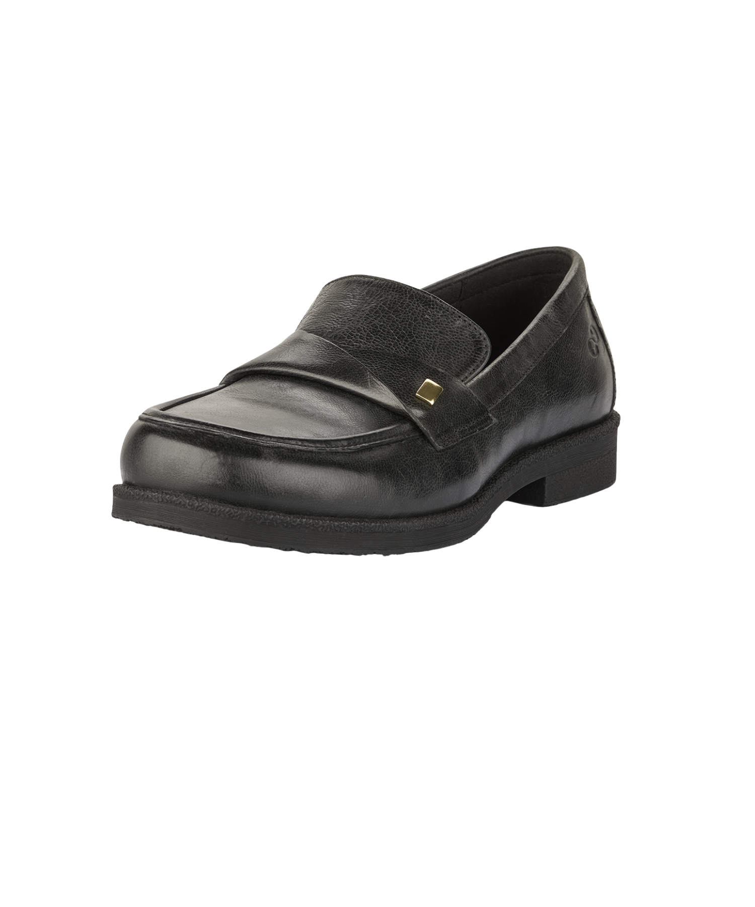 Green Comfort - Sort læder dame loafers ekstra vidde