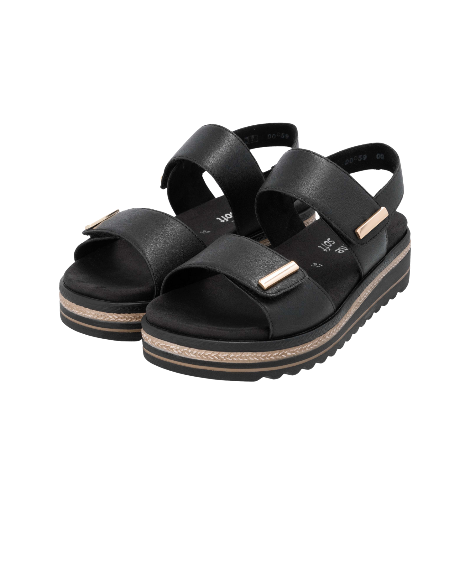 Remonte - Sort dame sandal