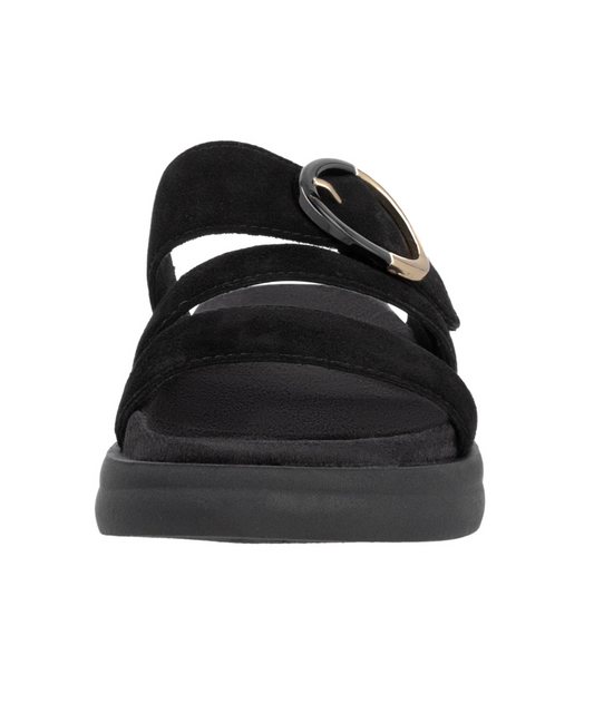 Remonte - Sort dame slip-in sandal