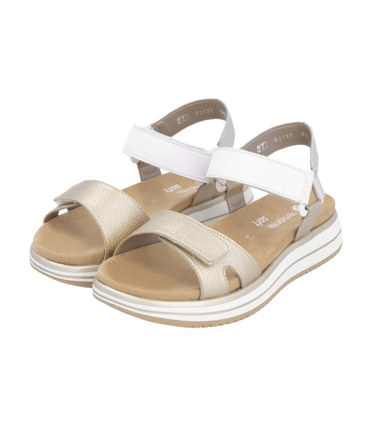 Remonte - Metallic lys sandal