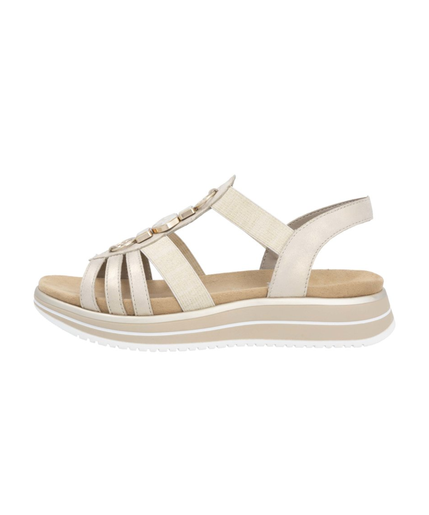 Remonte - Lys sandal med elastik