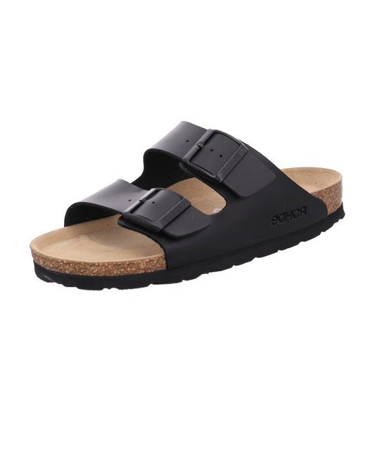 Rohde - Sort damesandal Softino