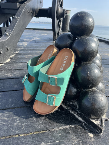 Rohde - Grøn sandal