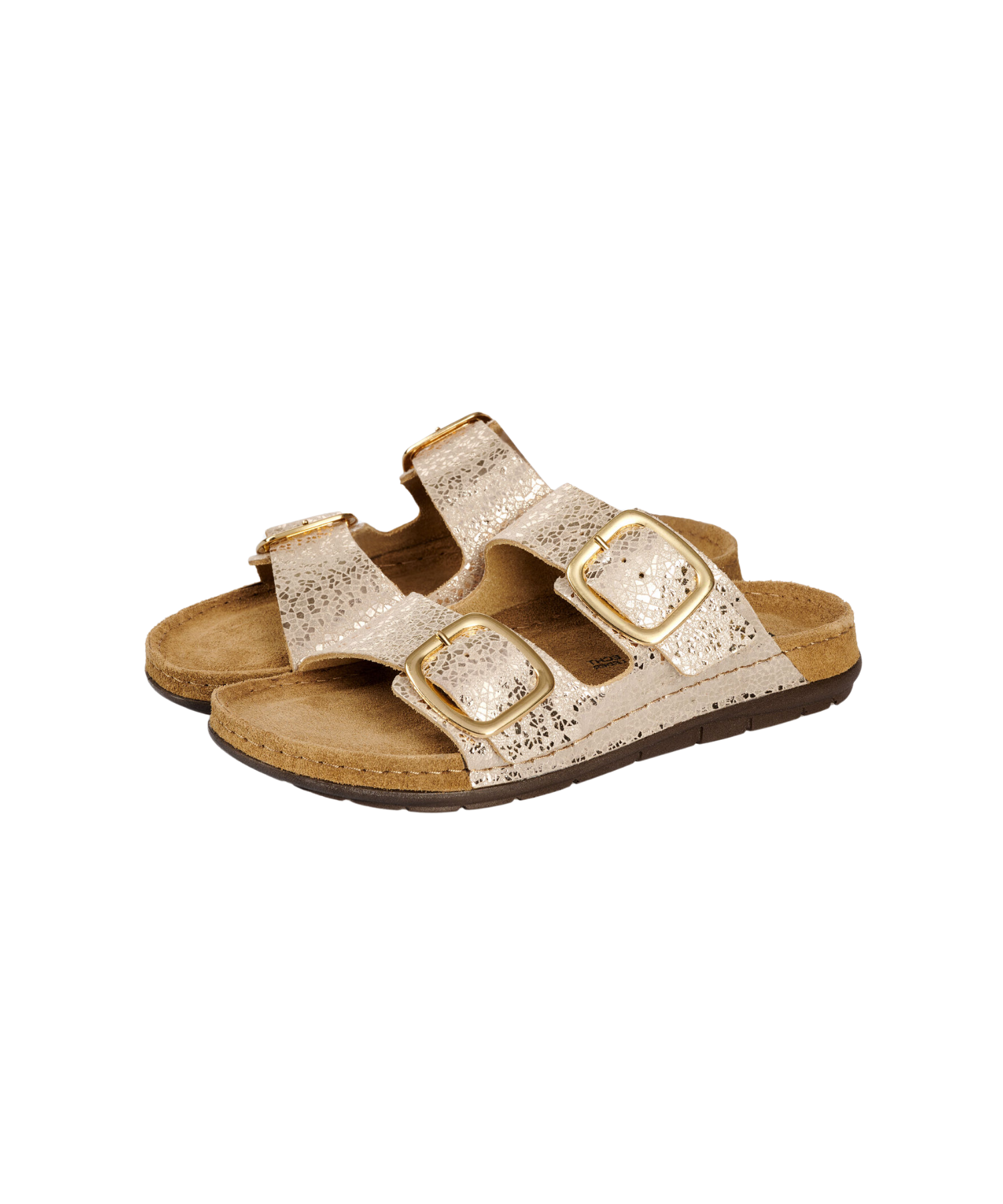 Rohde - Damesandal guldglitter
