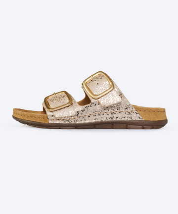 Rohde - Damesandal guldglitter