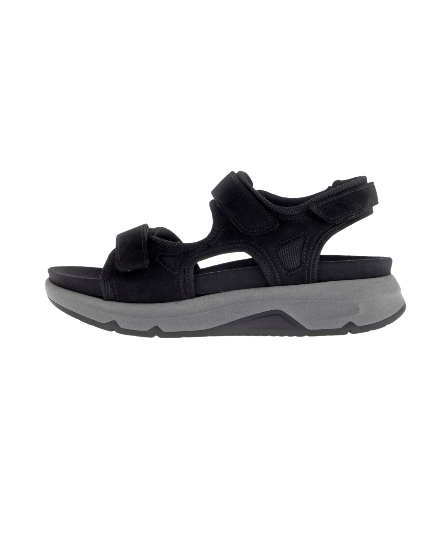 Rollingsoft - Sort dame sandal