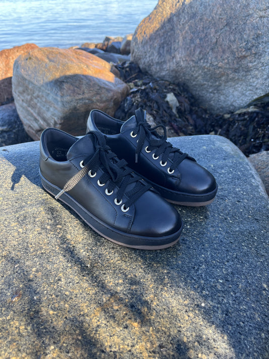 Rylko - Sort læder sneakers