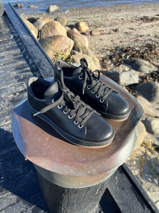 Rylko - Sort læder sneakers