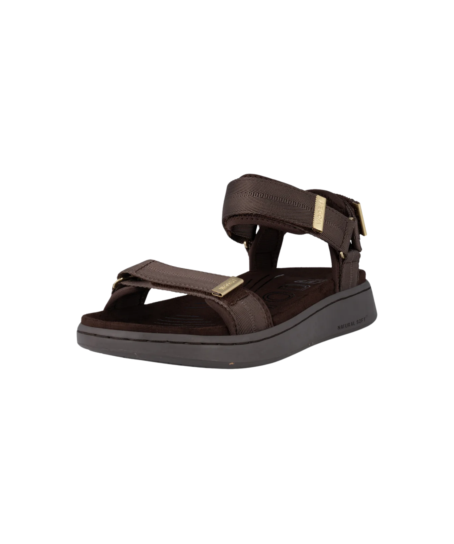 Woden - Dame sandal choco