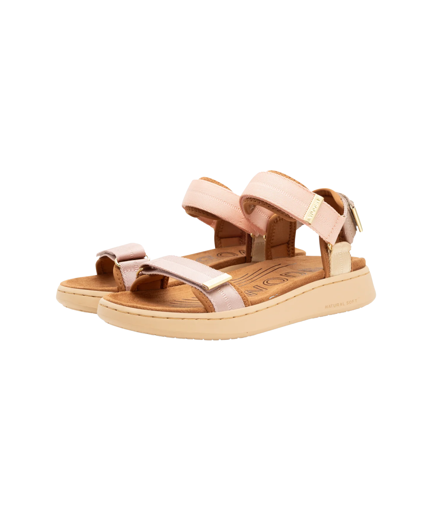 Woden - Dame sandal blush multi