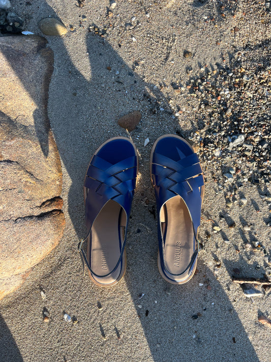 Angulus - Blå sandal