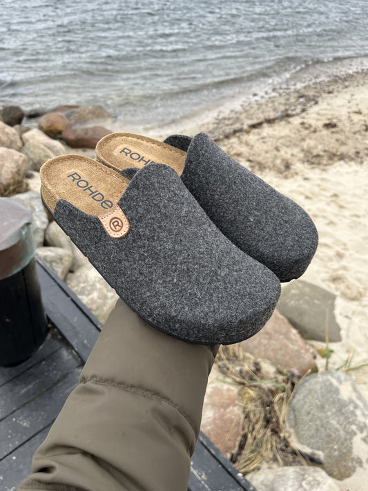 Rohde - Grå hjemmesko