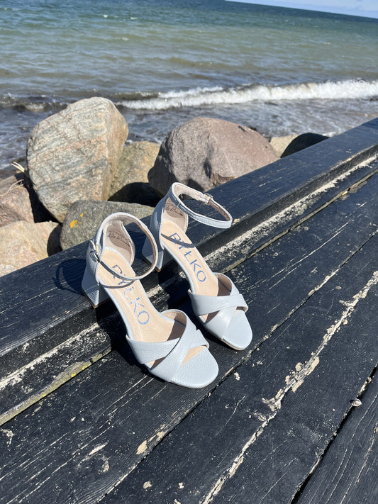 Rylko - Blå læder sandal